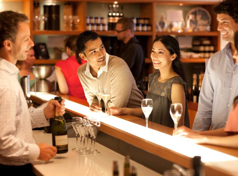 couple enjoying a tasting at Domaine Chandon