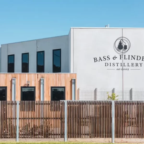 Bass & Flinders Distillery - looking back at factory