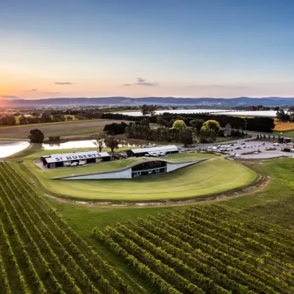 Yarra Valley Wine tours - Aerial photo Huberts Estate