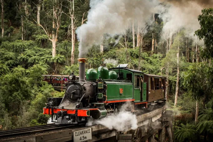 Puffing Billy crossing the famous Monbulk Trestle Bridge_ Image by Kahla Webb (1)