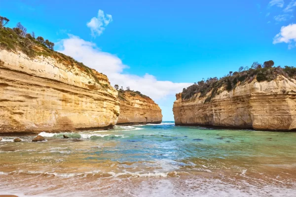 Loch Ard Gorge beach and cliffs, Great Ocean Road