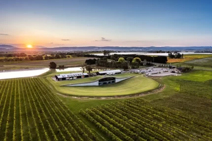 Yarra Valley Wine tours - Aerial photo Huberts Estate